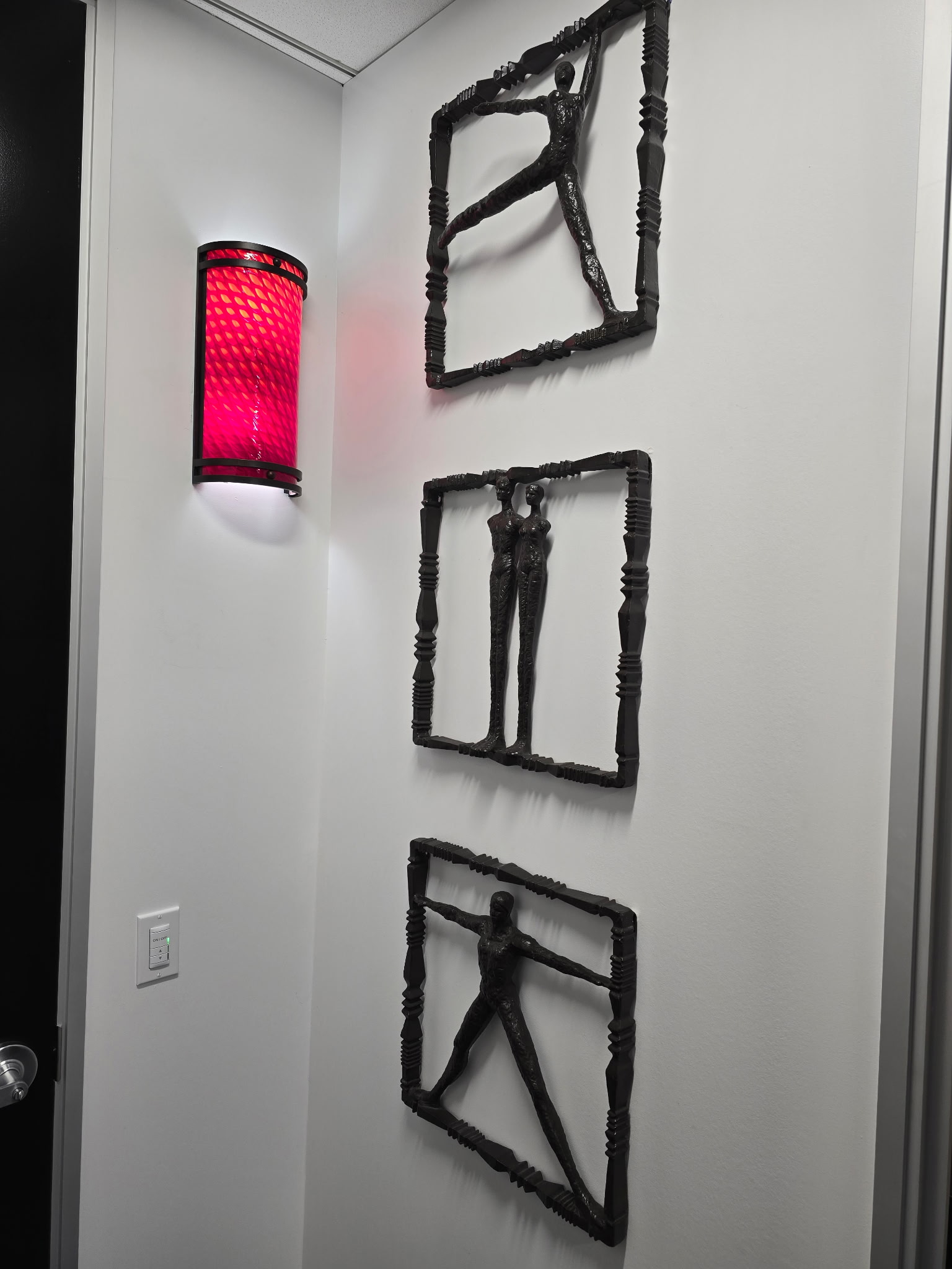 Sculpted artwork inside the Liddy Podiatry office